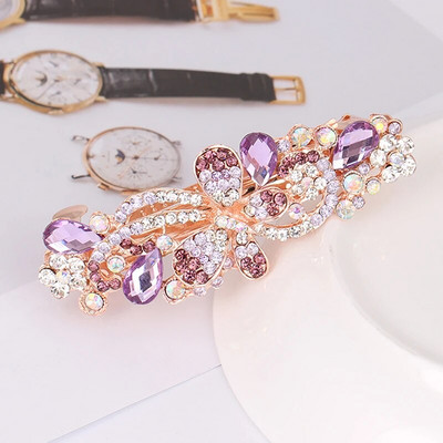 Modna šarena proljetna ukosnica Ukosnica za žene Dame Sjajni svadbeni nakit od kristalnog kamenčića Ukosnica u korejskom stilu