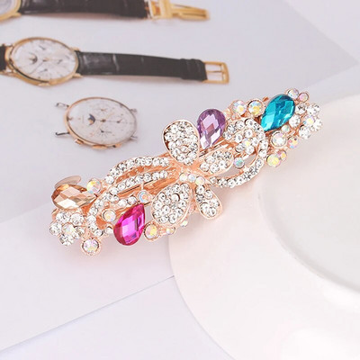 Modna šarena proljetna ukosnica Ukosnica za žene Dame Sjajni svadbeni nakit od kristalnog kamenčića Ukosnica u korejskom stilu