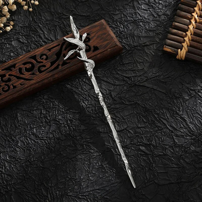 1 komad 158 mm drevni kineski metalni štapići za kosu Ukosnice u obliku bambusa Štapići za kosu Dodaci za kosu za žene