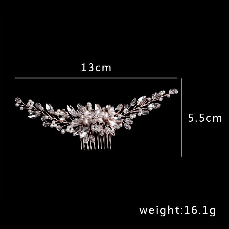 Χτένισμα με χάντρες Τιάρες Νύφης για Γυναικείες Πιρούνι Πιρούνι Περλ Φουρκέτα Ένθετο Πλαϊνή καρφίτσα Γούρι Γάμου Αξεσουάρ Μαλλιά Κόσμημα Κεφαλής