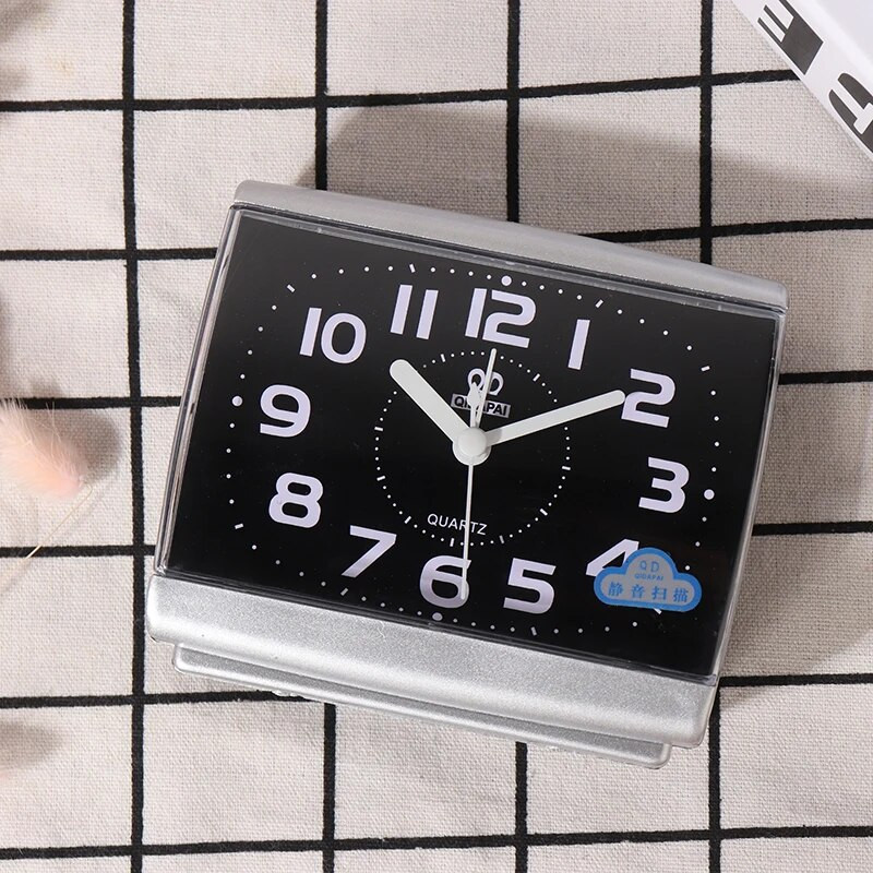 Minimalistlik, hõlpsasti loetav äratuskell voodilaud Reisimiseks koju Kvarts, armas kaasaskantav