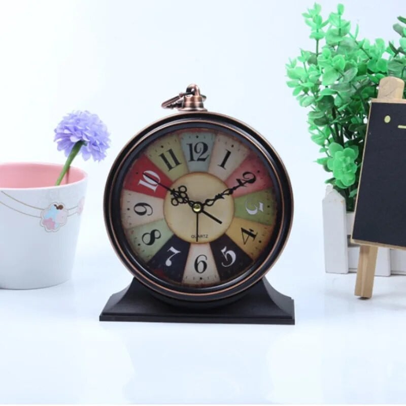 1 tk vaikne akukellaga töötav Wake Up vanaaegne kvarts Magamistuba öövalgusti disain Analoogne tiksuv äratus voodi kõrval põhjamaise sisekujundusega