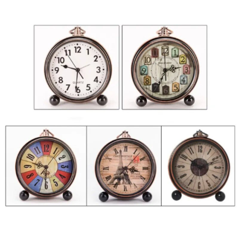 1 tk vaikne akukellaga töötav Wake Up vanaaegne kvarts Magamistuba öövalgusti disain Analoogne tiksuv äratus voodi kõrval põhjamaise sisekujundusega