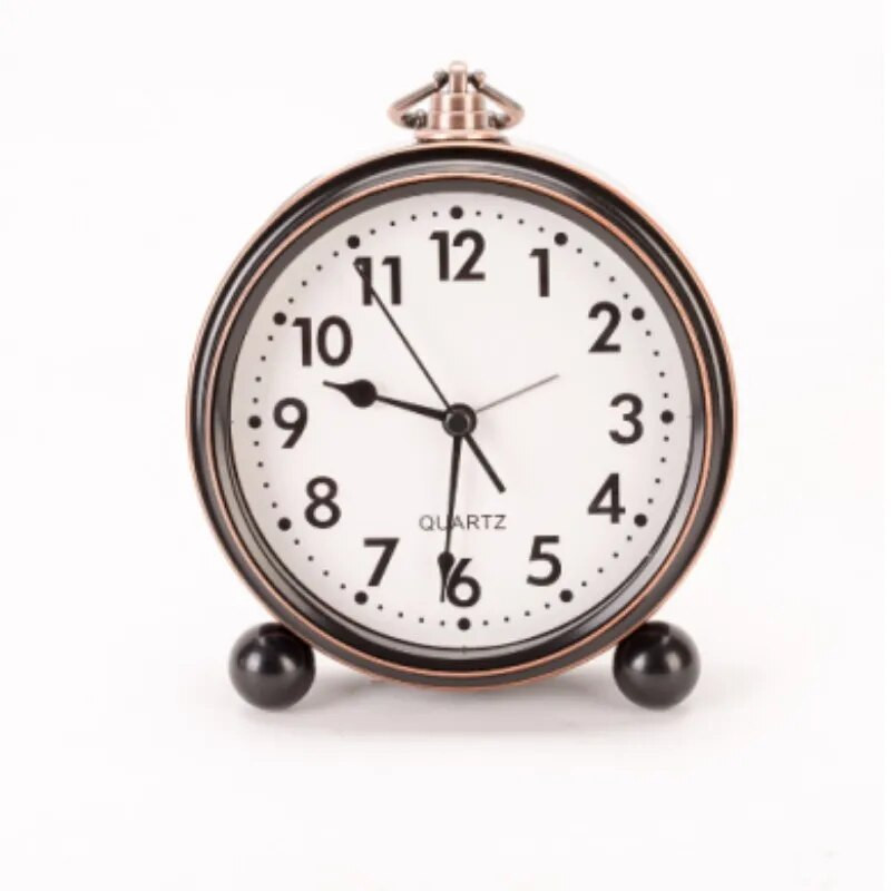 1 tk vaikne akukellaga töötav Wake Up vanaaegne kvarts Magamistuba öövalgusti disain Analoogne tiksuv äratus voodi kõrval põhjamaise sisekujundusega