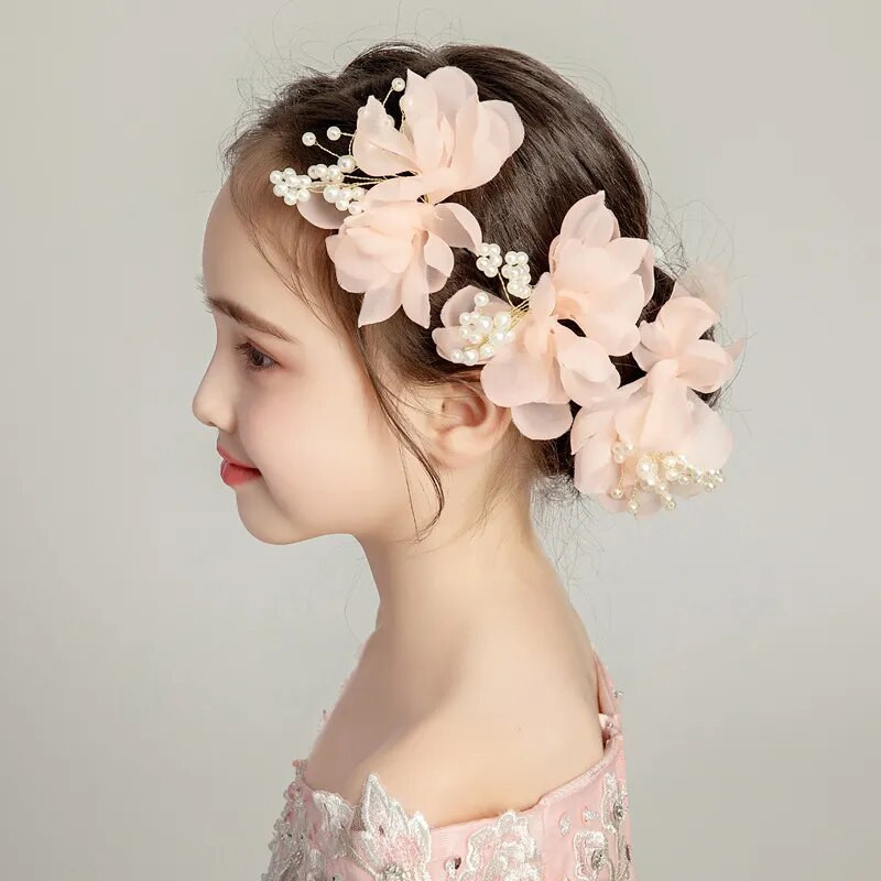 Ukosnice za vjenčanje u obliku slova U Ukras za glavu za mladenke Mrežasti cvijet Ukosnice za kosu Biser Ženski dodaci za kosu za vjenčanje Nakit za pokrivala za kosu za mladenke