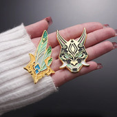 Multifilmimäng emailnõelad Lahedad elemendid Sümbol Prossid Reväärinõel Dekoratiivsed riided Krae märk fännidele Sõbrad Hulgimüük