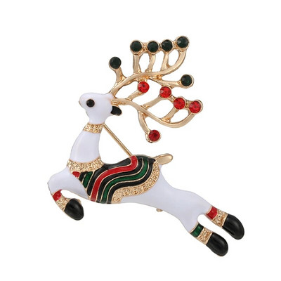 Jõulupuu prossid naistele Mehed Naine Rhinestone Jõulud emailiga punane müts ja kindad nööpnõelad Moeehted Talvemantel Müts Prossid