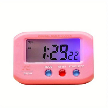 1 бр. Мини дигитален LED дисплей с подсветка, маса, будилник, календар с дрямка, будилник Reloj Despertador