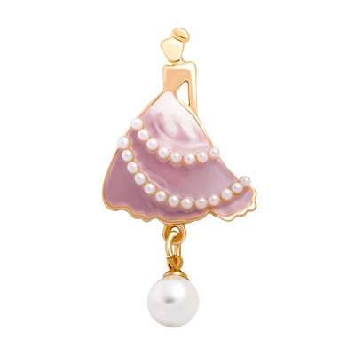 SKEDS Exquisite Crystal Ballet Dancer Pross Ehetenõelad Daamile Elegantne naiste prossinõel Dekoratiivne ülikond, riietus märgid