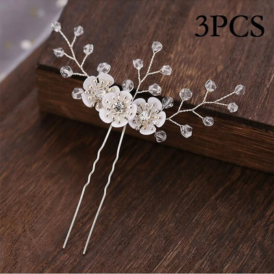 2 komada biserne ukosnice u obliku slova U, kopče za kosu, zlatne igle sa strane, modne kristalne tijare za djevojke, vjenčanice, nakit za kosu, vjenčani dar