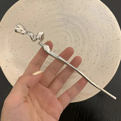 Vintage Rose Hair Sticks Plaukų drabužiai moterims Paprasta Gėlė Juoda Raudona Plaukų segtukai Plaukų lazdelės Diskinės plaukų lazdelės Galvos apdangalai Papuošalai