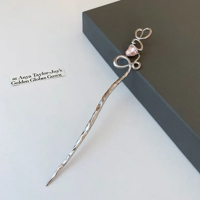 Vintage Rose Hair Sticks Plaukų drabužiai moterims Paprasta Gėlė Juoda Raudona Plaukų segtukai Plaukų lazdelės Diskinės plaukų lazdelės Galvos apdangalai Papuošalai