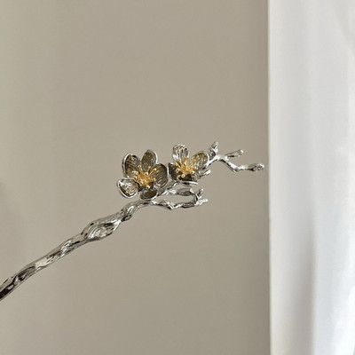 Vintage Rose Hair Sticks Plaukų drabužiai moterims Paprasta Gėlė Juoda Raudona Plaukų segtukai Plaukų lazdelės Diskinės plaukų lazdelės Galvos apdangalai Papuošalai