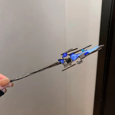 Vintage Rose Hair Sticks Plaukų drabužiai moterims Paprasta Gėlė Juoda Raudona Plaukų segtukai Plaukų lazdelės Diskinės plaukų lazdelės Galvos apdangalai Papuošalai