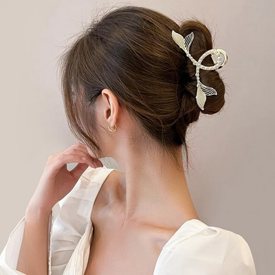 Peenest pärlmetallist juukseküünisklambrid naistele libisemiskindlad suured libisemiskindlad juukseklambrid juuksenõel Õhenem Paksud juuksed Moodsad juukseaksessuaarid