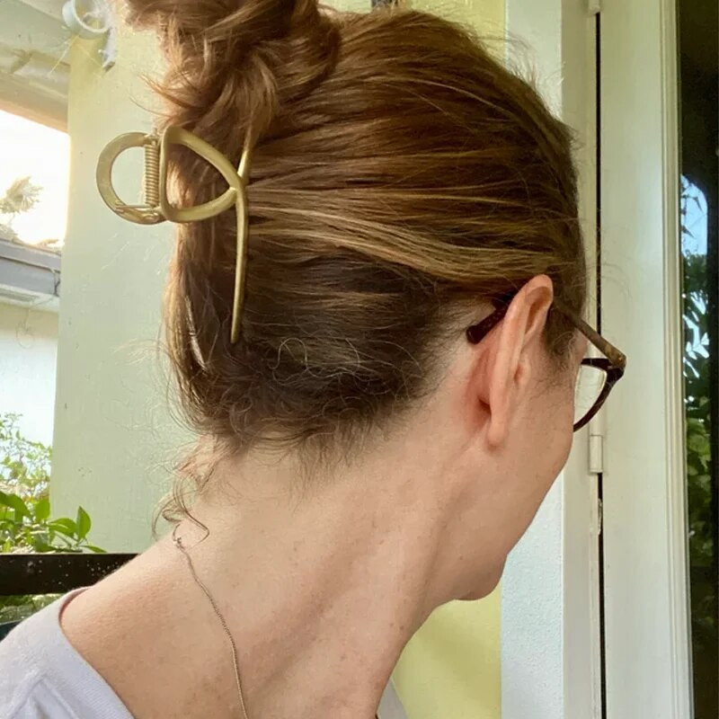 Peenest pärlmetallist juukseküünisklambrid naistele libisemiskindlad suured libisemiskindlad juukseklambrid juuksenõel Õhenem Paksud juuksed Moodsad juukseaksessuaarid