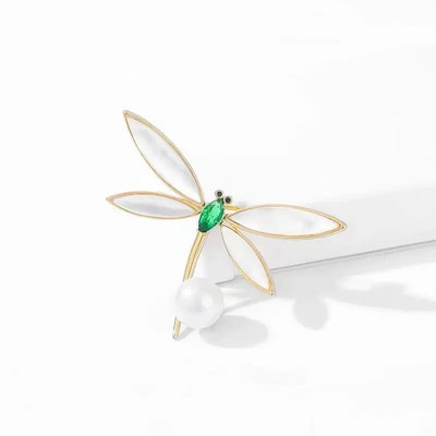 2023. aasta vanaaegne naiste kristallprossid Dragonfly märginõel, tsirkoonist elegantne salli krae nööpnõelad pulmade kontoripeo ehted, kingitus