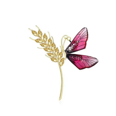 2023. aasta vanaaegne naiste kristallprossid Dragonfly märginõel, tsirkoonist elegantne salli krae nööpnõelad pulmade kontoripeo ehted, kingitus