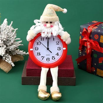 Kawaii Коледна украса Будилник Дядо Коледа Снежен човек Тиха скала Часовник Орнамент Творчески домашен декор Коледен подарък