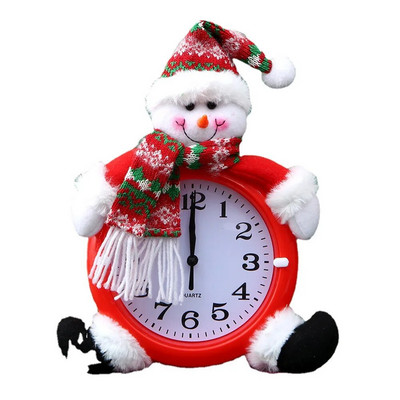 Kawaii jõulukaunistus äratuskell Jõuluvana Lumememm Vaikne Skaalaga Kell Ornament Loov Kodukaunistus Jõulukingitus