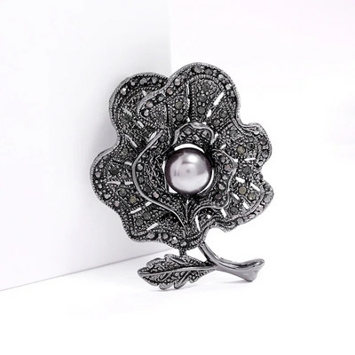 Ženski Elegantni veliki puni kristalni cvijet Luksuzni broševi Bedževi Dama Ležerna zabava Banket Sjajni butik igle Dodaci Corsage