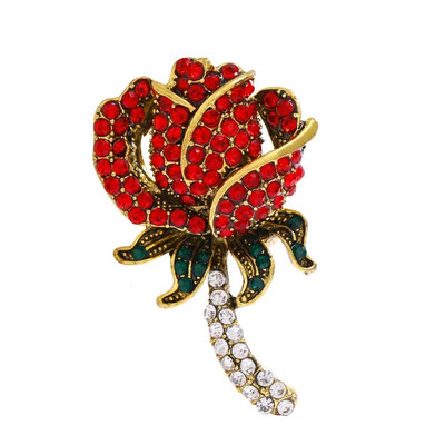 Ženski Elegantni veliki puni kristalni cvijet Luksuzni broševi Bedževi Dama Ležerna zabava Banket Sjajni butik igle Dodaci Corsage