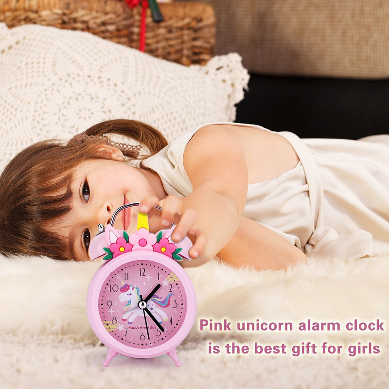 Armsad kommid, värvilised ükssarvik konnakull, äratuskell õpilastele mõeldud äratuskell voodikoha taimer Kodukaunistus sünnipäevaks lastele kingitus lastele