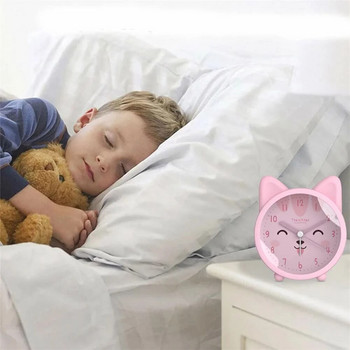 Παιδιά Χαριτωμένο Ζώο Ξυπνητήρι Γάτα Γραφείο Αθόρυβο που δεν χτυπάει χαλαζία Ξυπνητήρι δίπλα στο κρεβάτι για παιδιά Δώρο Κινούμενα σχέδια Διακόσμηση σπιτιού