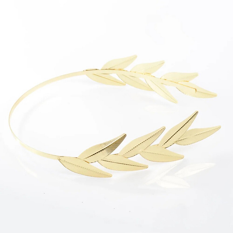 Vintage unikaalne kullavärvi lehtede peapael Pulmajuukse aksessuaarid Juuksepaelad Tiaara krooniga pruudiehted naistele India peaehe