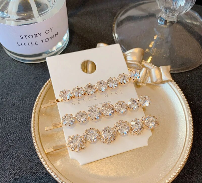 Super Flash Rhinestone`i kombinatsioon Premium luksuslik juukseklambriga peakate naiste tüdrukutele, geomeetrilised stiilitarvikud 2020 trendikas