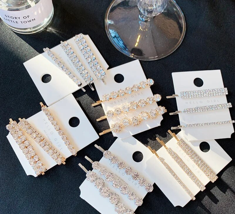 Super Flash Rhinestone`i kombinatsioon Premium luksuslik juukseklambriga peakate naiste tüdrukutele, geomeetrilised stiilitarvikud 2020 trendikas