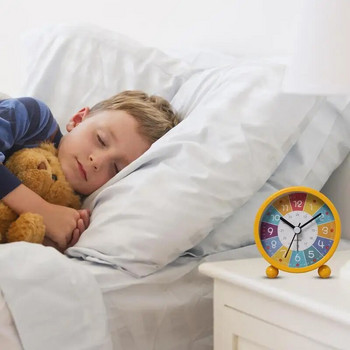 Εκμάθηση Ρολόι για Παιδιά Αναλογικό Ξυπνητήρι για Παιδιά Time Learning Room Διακόσμηση τοίχου Ρολόι Ξυπνητήρι για Παιδιά Έφηβοι Αγόρια Κορίτσια