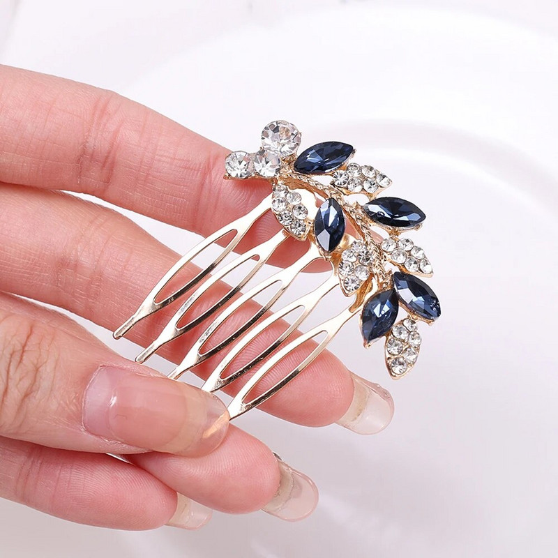 Kristalllehed Juuksenõelad Klambrid Kammid naistele Pruudijuuksed Ehted Pulmajuukseaksessuaarid Rhinestone`i peojuuksenõel Peakate