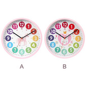 Värviline seinakell õppekell, 10-tolline vaikne, aega näitav õppekell magamistoale, mängutoa klassiruumi lastele, vanematele