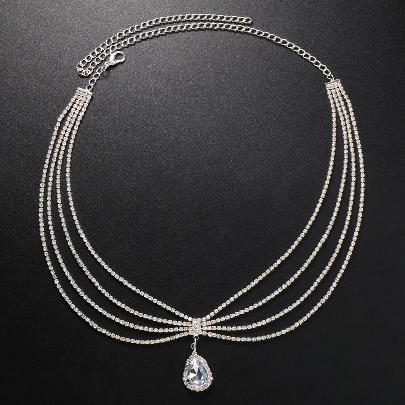 Stonefans Boho pruudi kivist peakett peapaelad naistele pulmaaksessuaarid Kristallist otsmikukett India juustest ehted