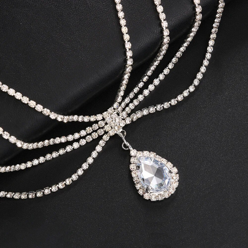 Stonefans Boho pruudi kivist peakett peapaelad naistele pulmaaksessuaarid Kristallist otsmikukett India juustest ehted