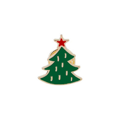 Crtani božićni broš Djed Mraz Božićno drvce Zvono Emajl Igle Slatka značka Šešir Traper Igla za rever Festival Party Nakit Pokloni