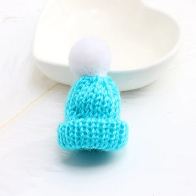 25 värvi Mini Armsad Mütsid Pins Värviline Kootud Müts Pross Juuksepall Kaunista Mantel Riidest Riidemärk Ehted Kingitus jõuludeks uusaasta