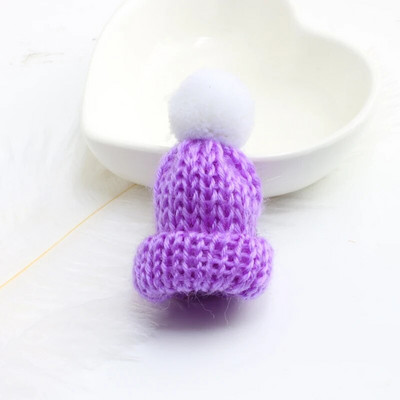 25 värvi Mini Armsad Mütsid Pins Värviline Kootud Müts Pross Juuksepall Kaunista Mantel Riidest Riidemärk Ehted Kingitus jõuludeks uusaasta