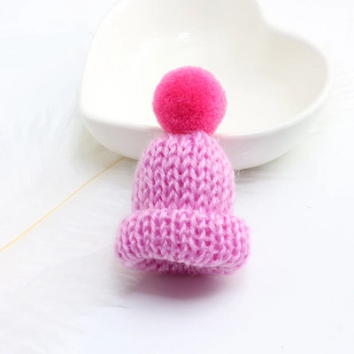 25 värvi Mini Armsad Mütsid Pins Värviline Kootud Müts Pross Juuksepall Kaunista Mantel Riidest Riidemärk Ehted Kingitus jõuludeks uusaasta