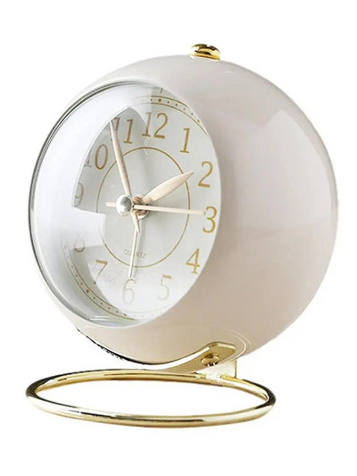 Retrostiilis metallist äratuskell ümmargune töölaua äratuskell voodiäärne äratuskell töölaua kaunistus WJ909