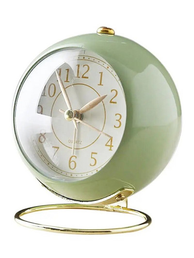 Retrostiilis metallist äratuskell ümmargune töölaua äratuskell voodiäärne äratuskell töölaua kaunistus WJ909