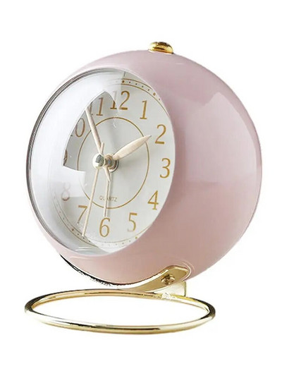 Retrostiilis metallist äratuskell ümmargune töölaua äratuskell voodiäärne äratuskell töölaua kaunistus WJ909