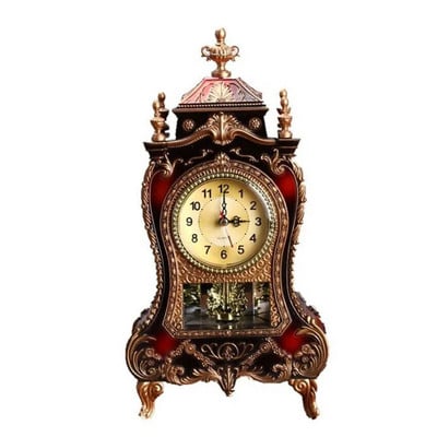 1 tk 12 laulu Antiikne kellatorni kujuga lauakellad Loominguline klassikaline kaunistus Kiikkell Elutoa TV Kapp Lauakell