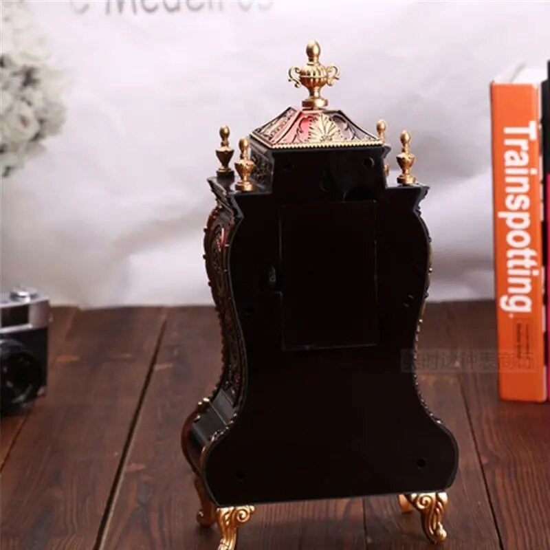 1 tk 12 laulu Antiikne kellatorni kujuga lauakellad Loominguline klassikaline kaunistus Kiikkell Elutoa TV Kapp Lauakell