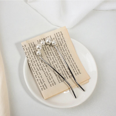 Õrn U-kujuline juuksenõel naistele Tüdrukutele Pruut Bowknot Juuste kujundamise tööriistad Metallist kinnitusklambrid Kuklite valmistamise tarvikud