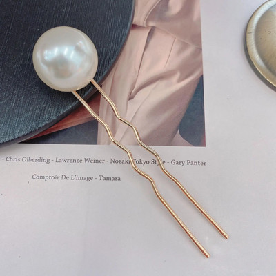 Õrn U-kujuline juuksenõel naistele Tüdrukutele Pruut Bowknot Juuste kujundamise tööriistad Metallist kinnitusklambrid Kuklite valmistamise tarvikud