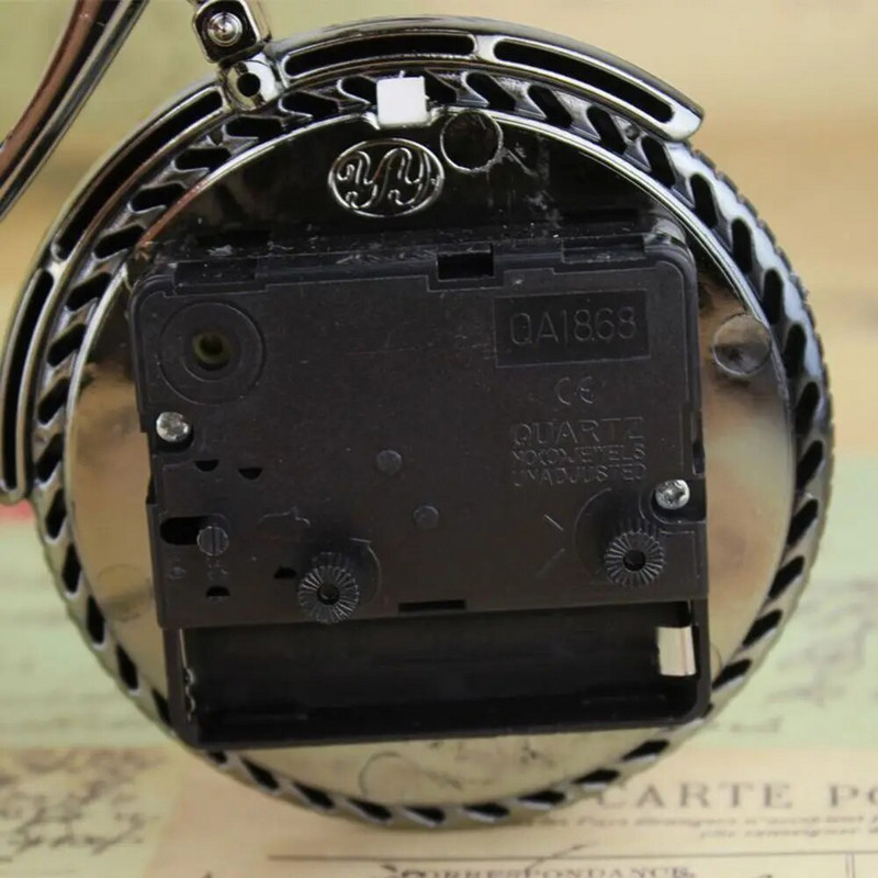 Lahe luksuslik loominguline retro uudne jalgrattamudel äratuskell kirjutuslaud Kodu magamistoa kaunistusalus, kell kingitus