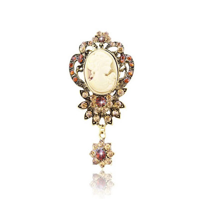 Uus veetilk, suur keskmine kristallist kividest prossid Naiste ehted suur punane klaasist prossinõel naistele pulmaehted kingitused