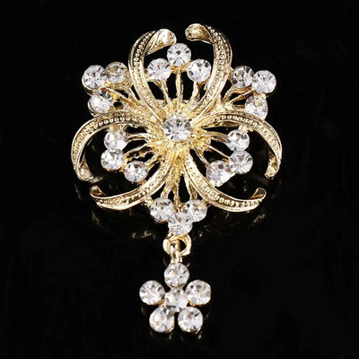 Uus veetilk, suur keskmine kristallist kividest prossid Naiste ehted suur punane klaasist prossinõel naistele pulmaehted kingitused